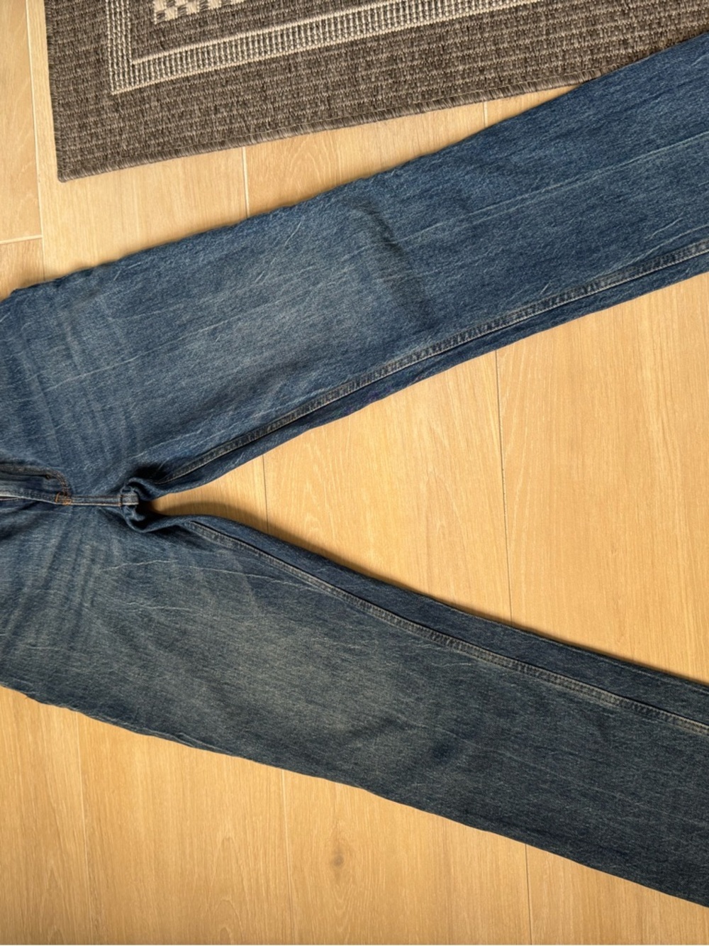Abercrombie & Fitch Women’ Straight-Leg Jeans - Blue Wash